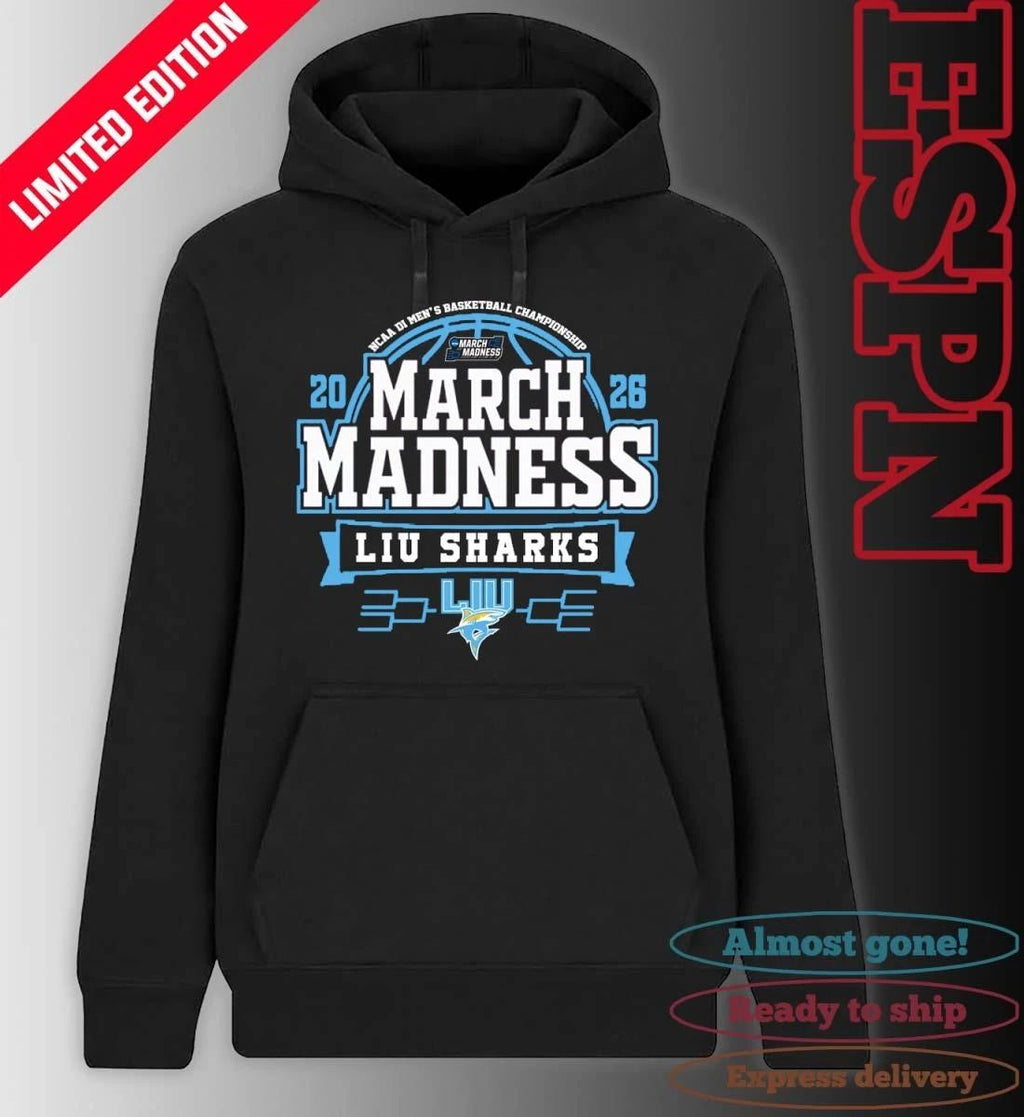 LIU Sharks March Madness 2026 NCAA DI Men’s Basketball Tournament T-Shirt