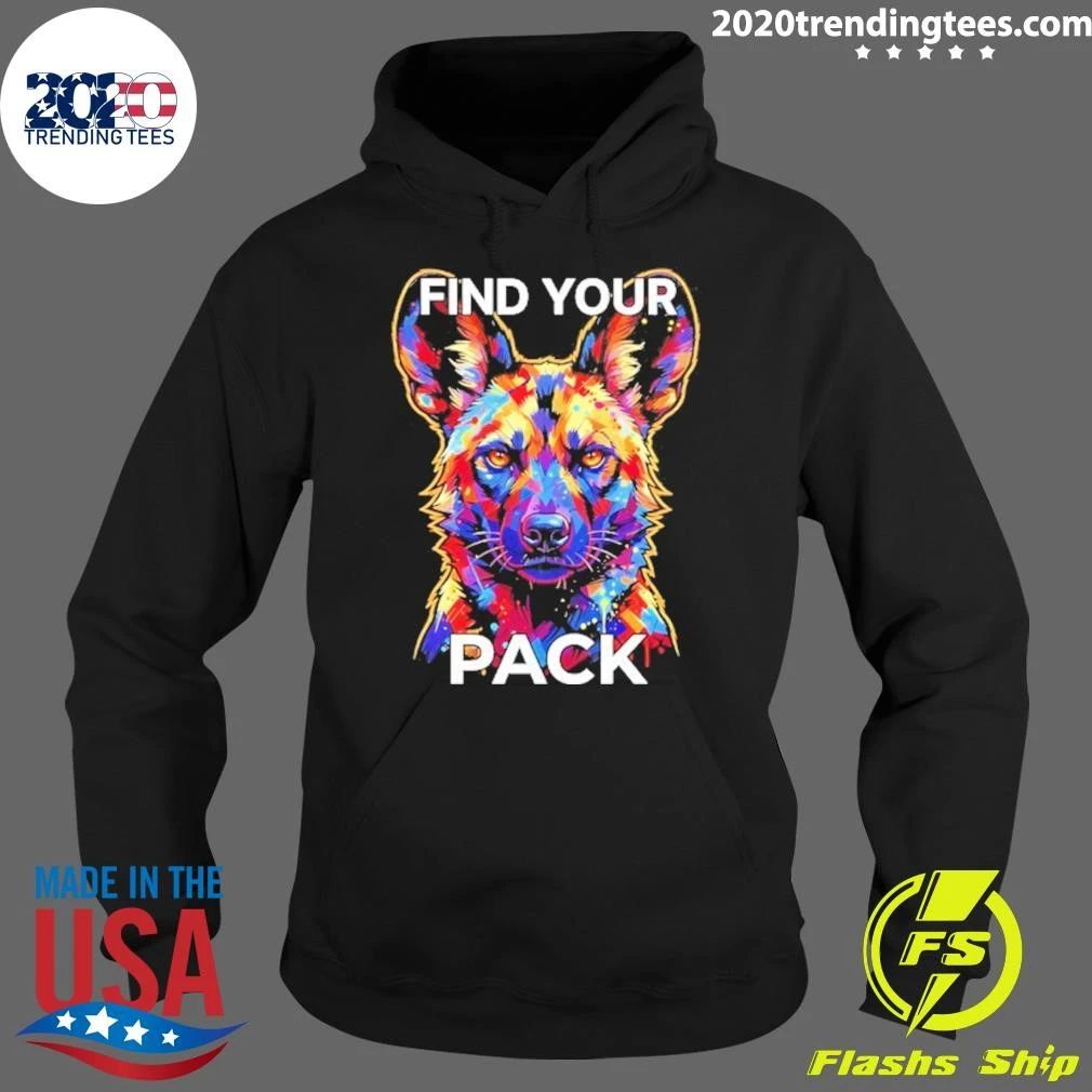 Find Your Pack African Wild Dog Wildlife Shirt