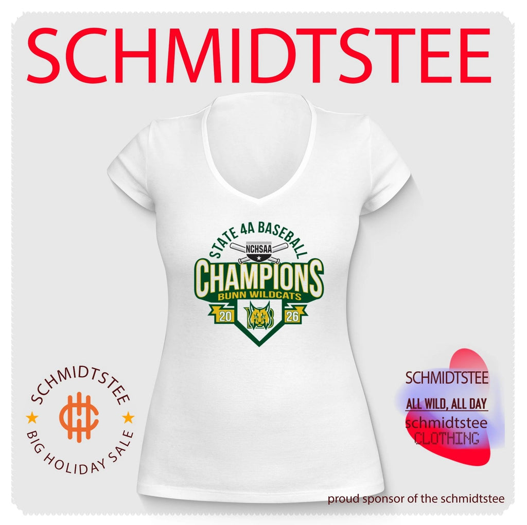 Bunn Wildcats 2026 NCHSAA State 4A Baseball Champions shirt