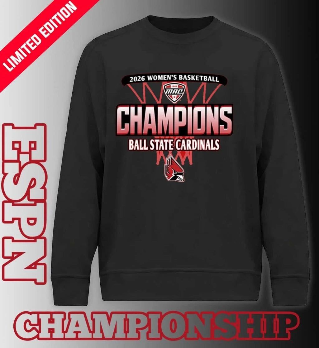 Ball State Cardinals 2026 MAC Women’s Basketball Regular Season Champions Shirt