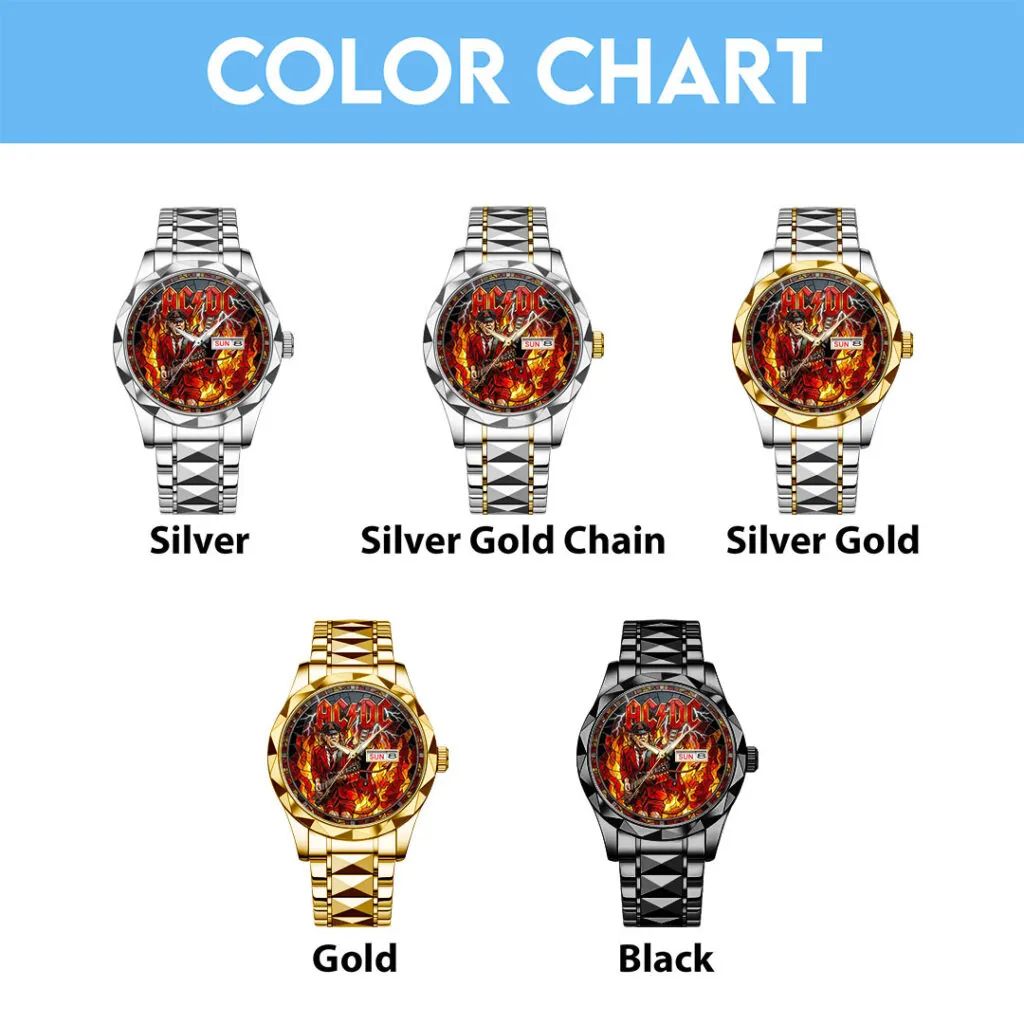 AC/DC Alloy Luxury Quartz Watch