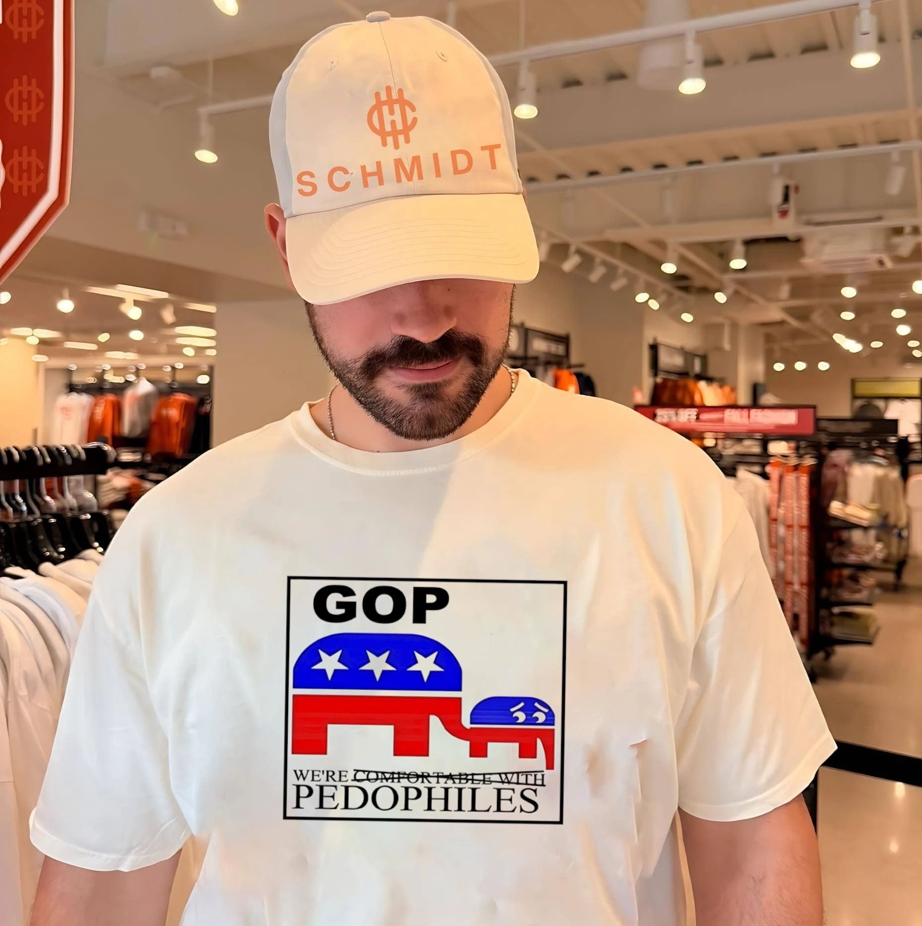 We’re not comfortable with pedophiles GOP Republican Party logo shirt