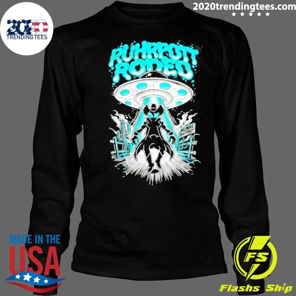 Ruhrpott Rodeo Hunxe Bottrop Alien Cowboy Ufo Shirt