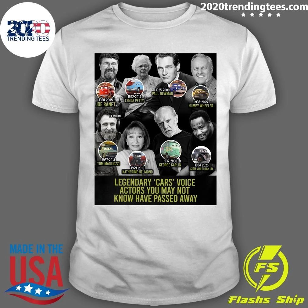 Legendary Cars Voice Actors You May Not Know Have Passed Away Shirt