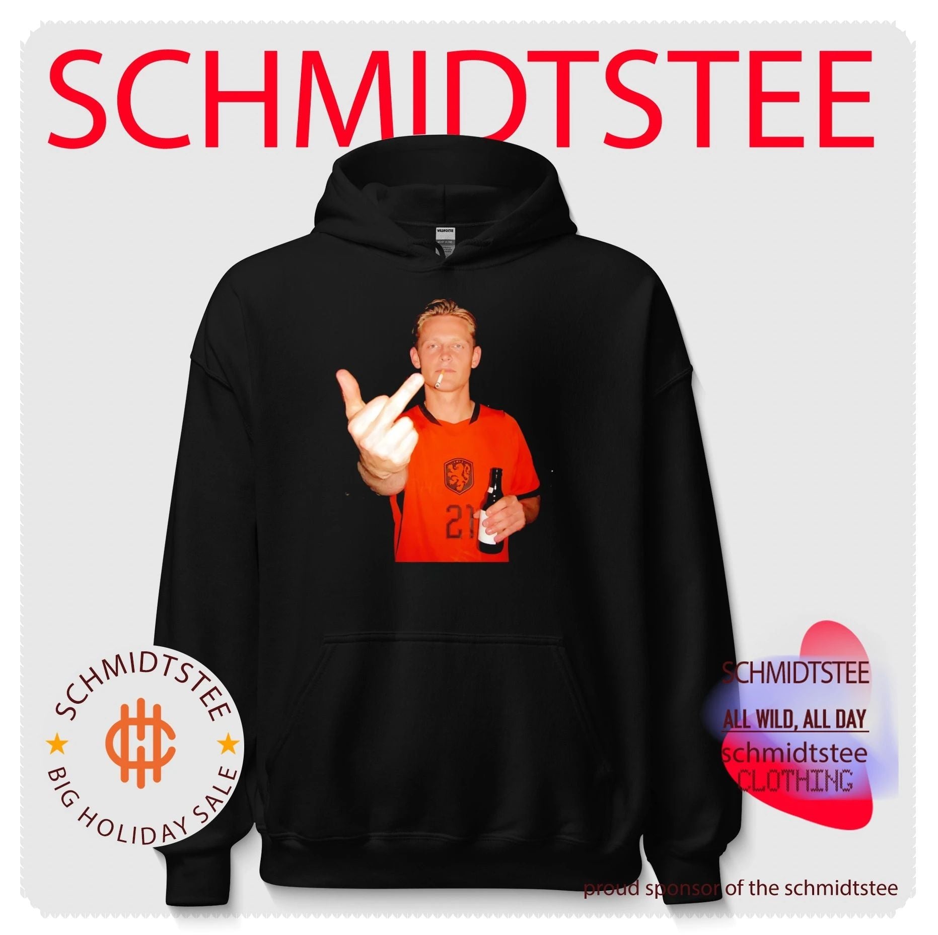 Frenkie de Jong Netherlands National Football Team middle finger shirt