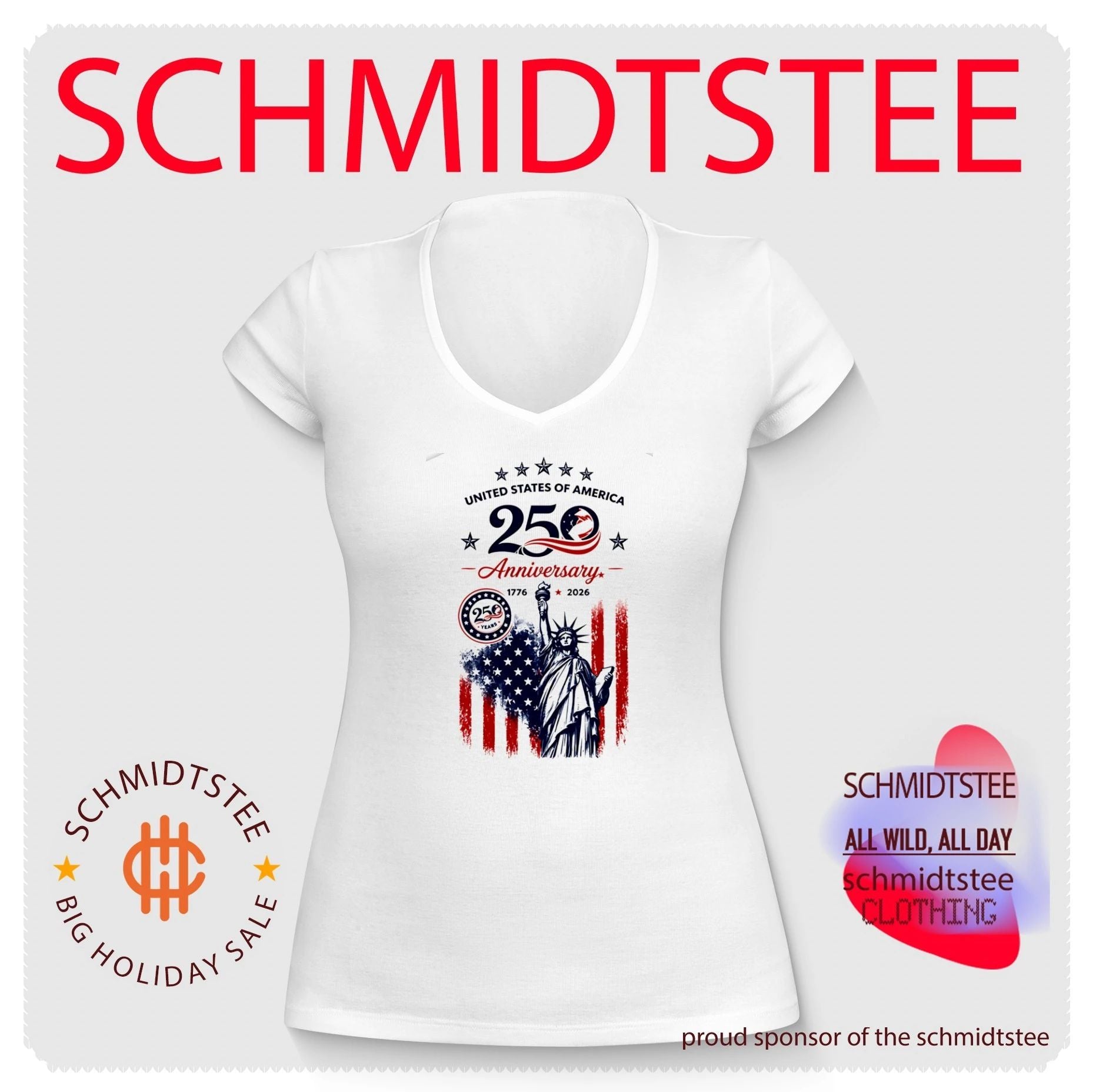 USA of America 250th Anniversary 1776-2026 Statue of Liberty shirt