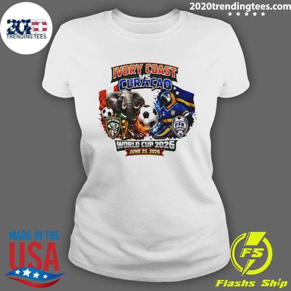 Ivory Coast Vs Curacao Soccer World Cup June 25 2026 Shirt