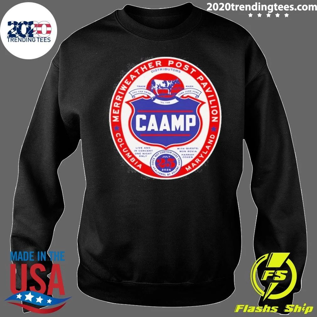Caamp July 25 2026 Columbia, Md Shirt