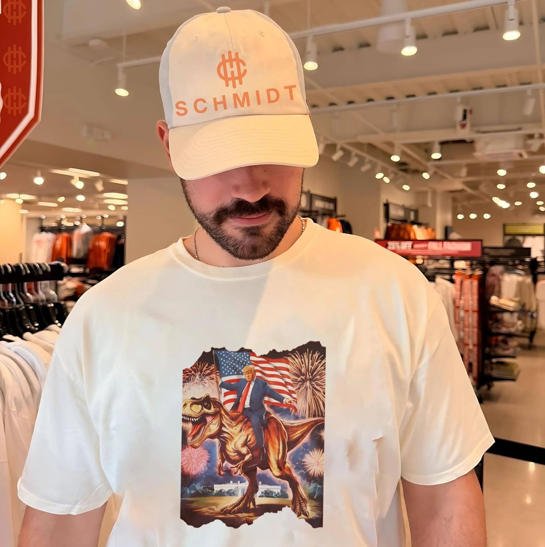 Donald Trump Riding T-Rex 2026 4th of July shirt