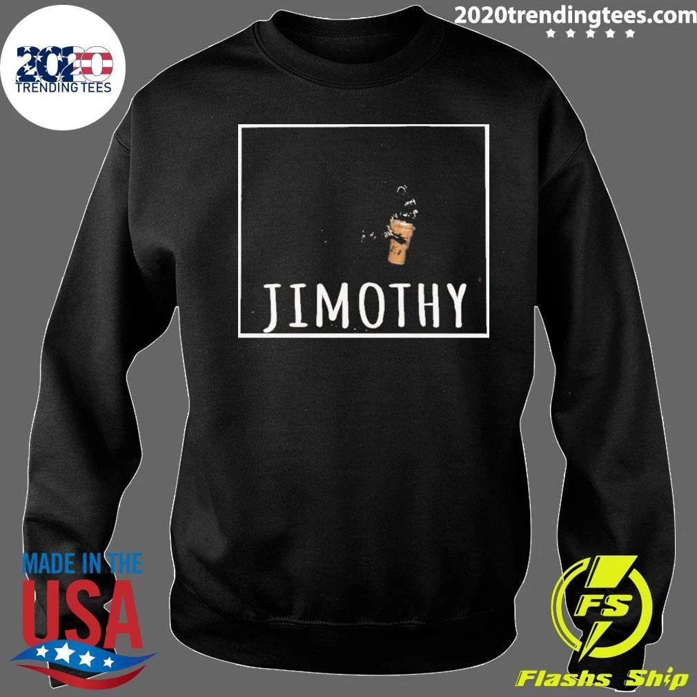 Jimothy Raccoon Drinking Iced Coffee Animal Lover Meme Shirt