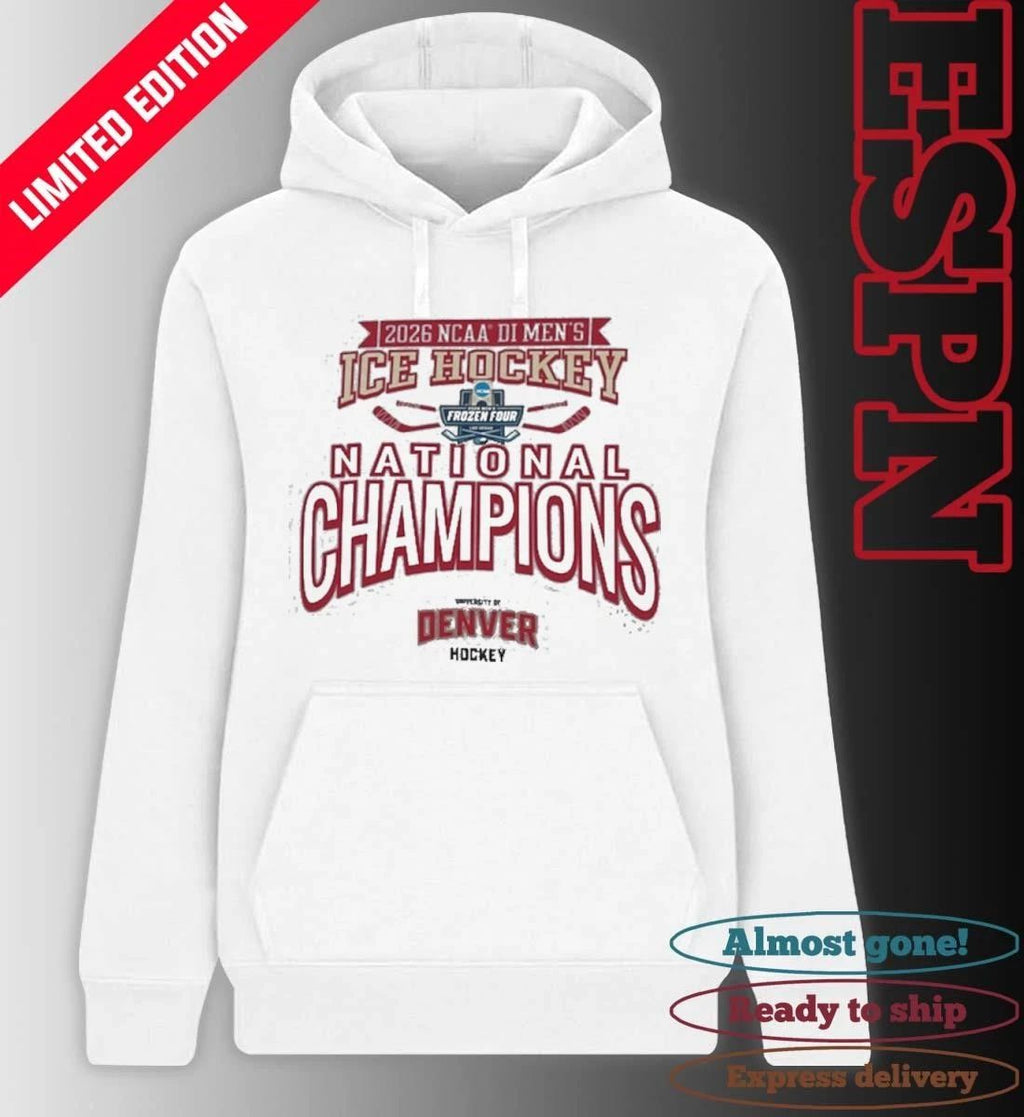 Denver Pioneers 2026 NCAA Men’s Ice Hockey National Champions Jersey T-Shirt