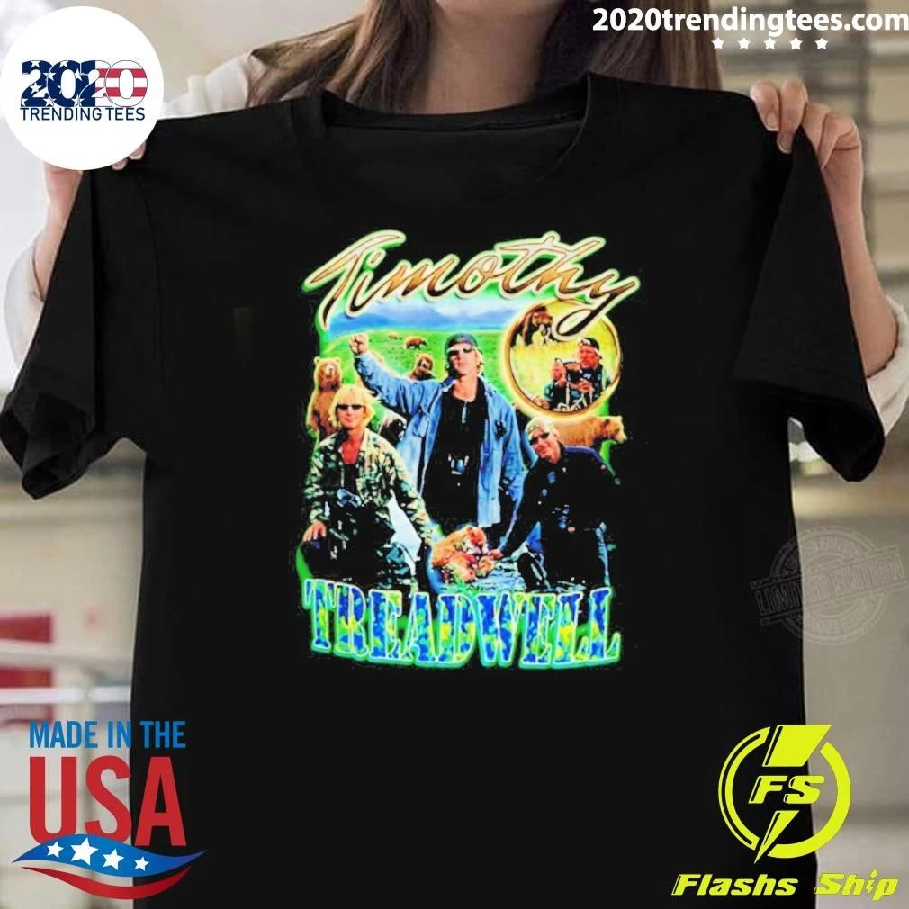 Timothy Treadwell And Bear Picture Collage Shirt