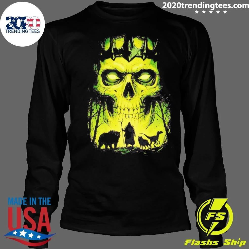 Lych vs Druid Fantasy Dark Art Necromancer shirt