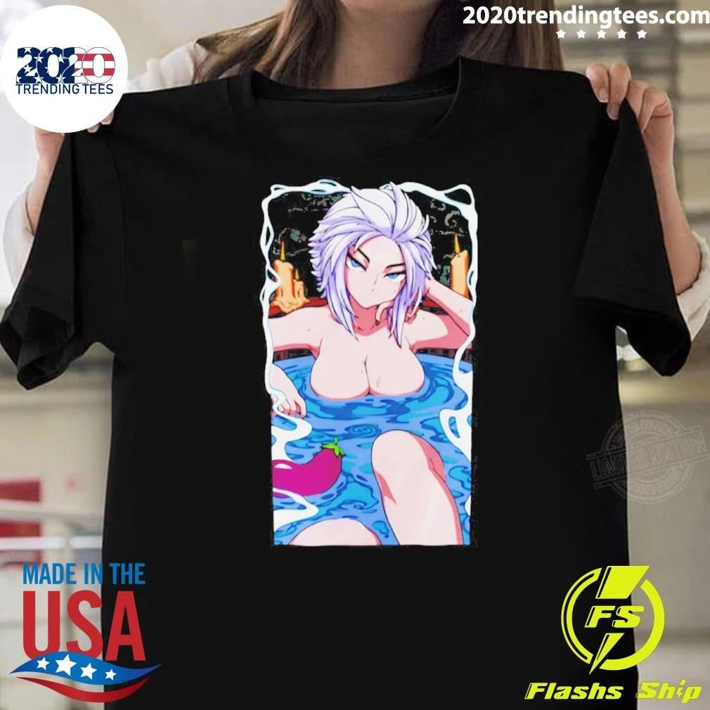Anime Hot Spring Girl Graphic Shirt
