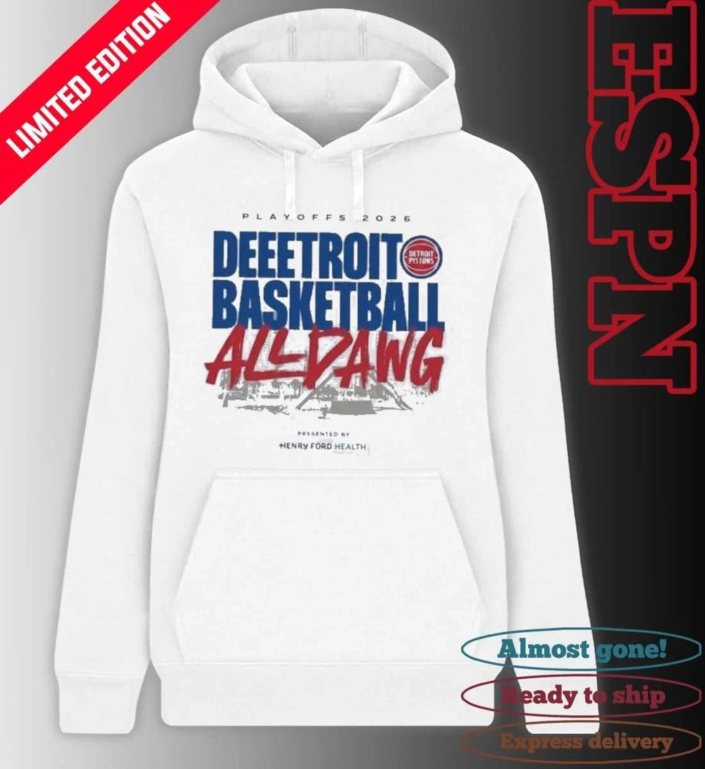Detroit Pistons Deeetroit Basketball All Dawg 2026 Playoffs Game 1 Shirt