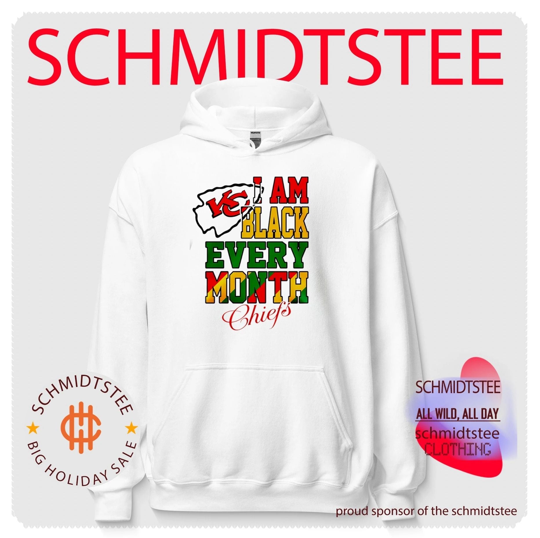 Kansas City Chiefs I am Black Every Month Juneteenth logo shirt