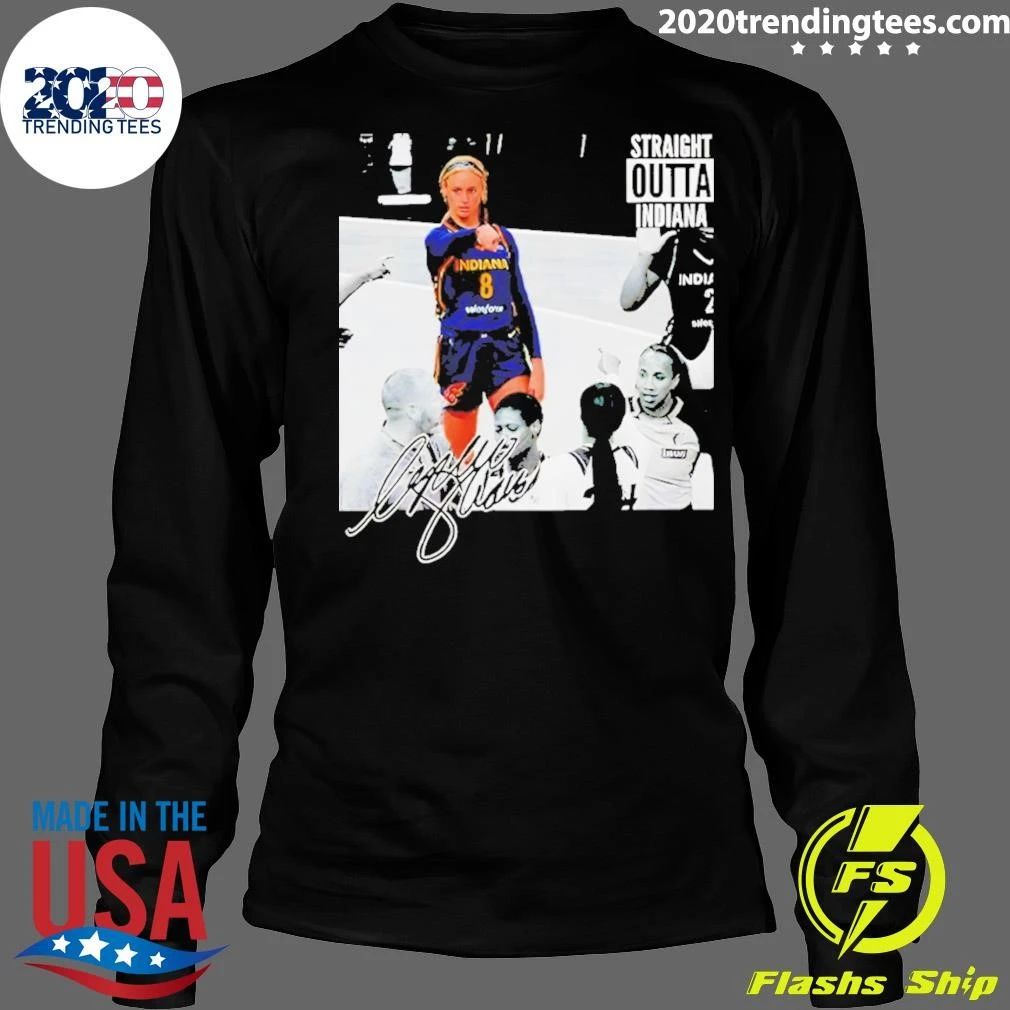 Sophie Cunningham Point God Straight Outta Indiana Indiana Fever Wnba Basketball 2026 Signature Shirt