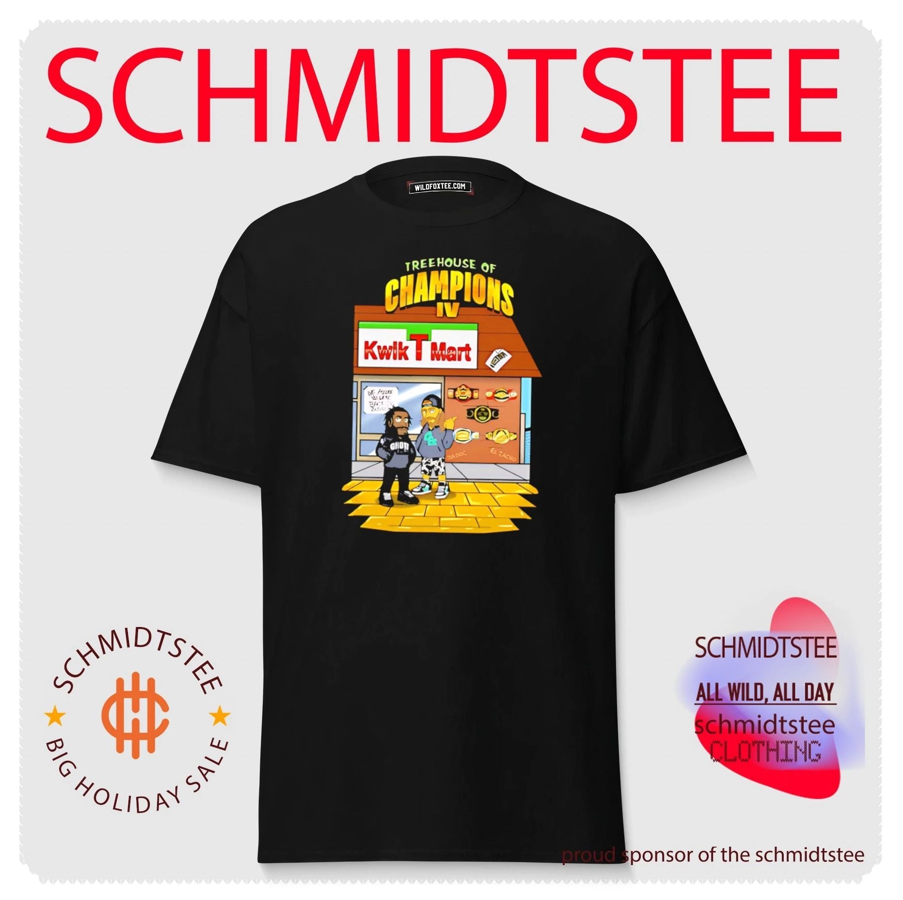 Zach Hendrix tree house of Champions IV illustration shirt