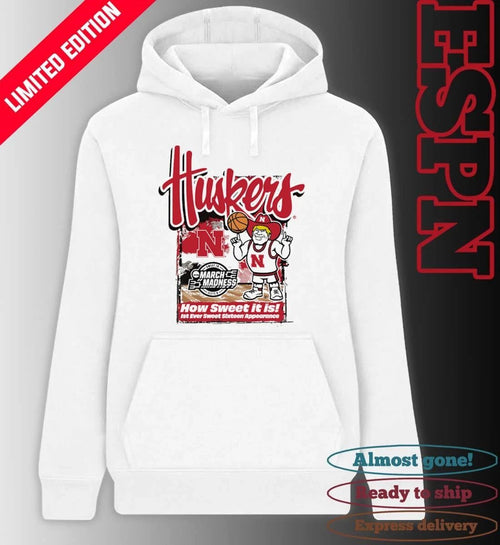 1st Ever Sweet Sixteen Nebraska Cornhuskers Men’s Basketball Shirt