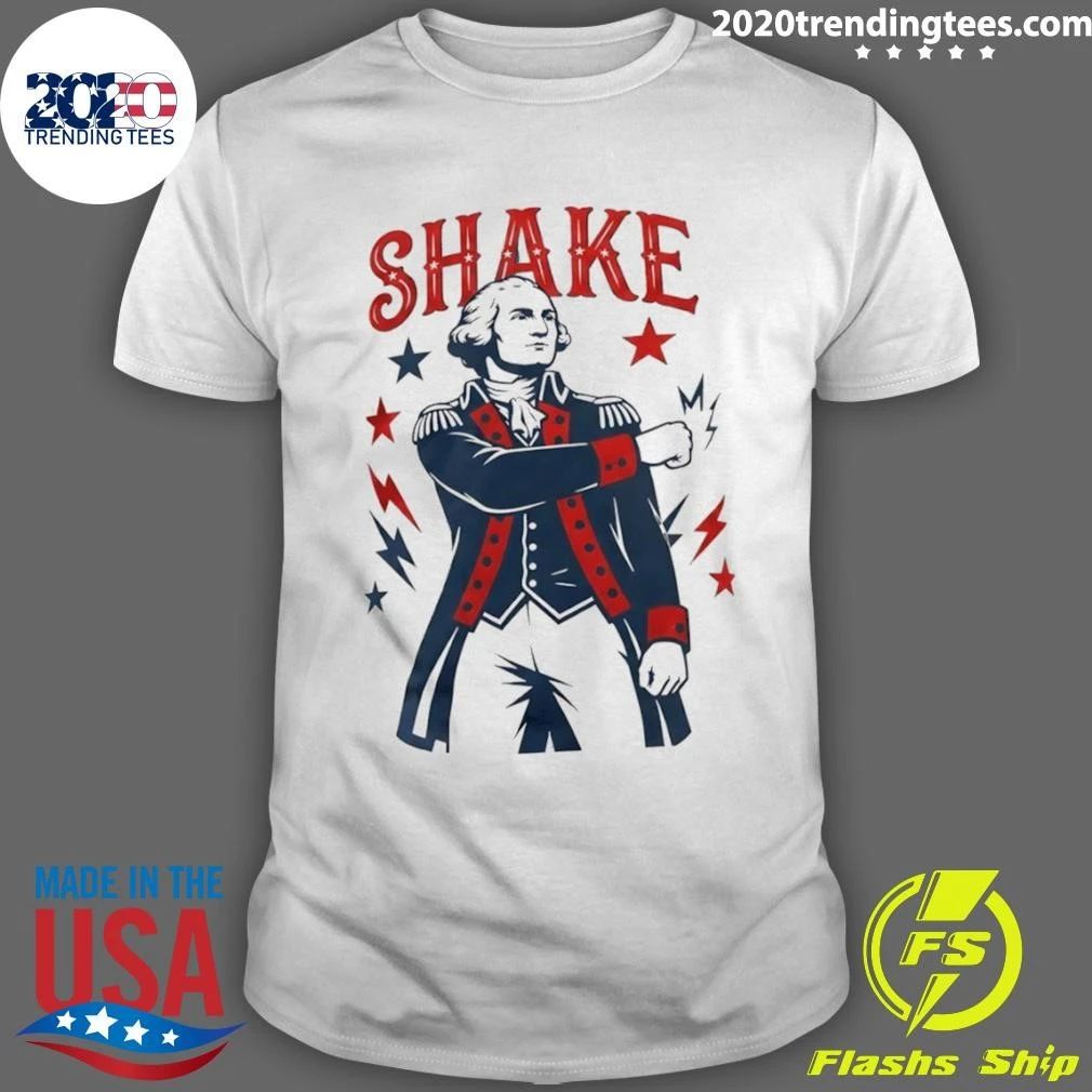 George Washington Shake American 250th 4th Of July Shirt