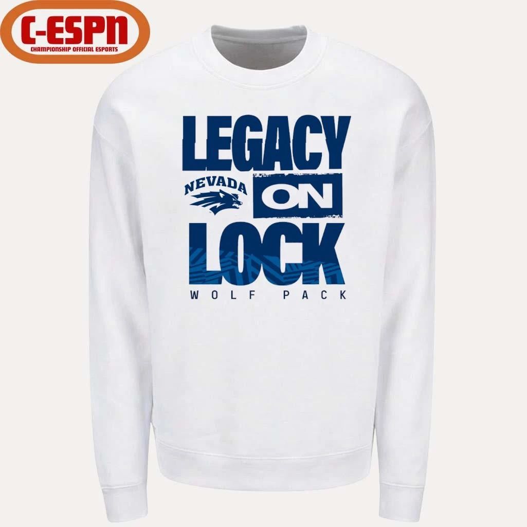 Nevada Wolf Pack Basketball Legacy On Lock Bench T-Shirt