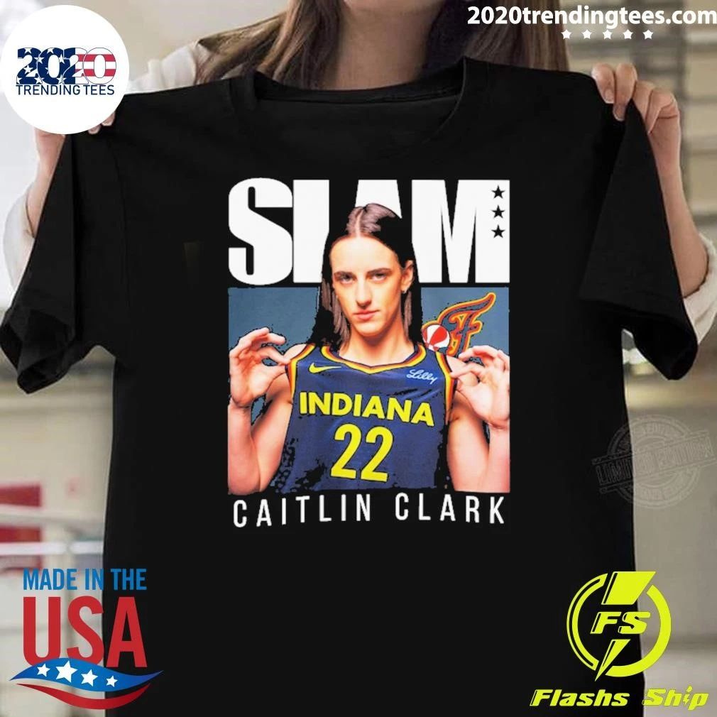 Caitlin Clark SLAM Magazine WNBA Indiana Fever Basketball Shirt