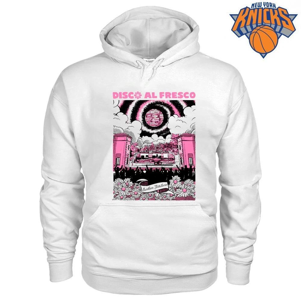 Disc Al Fresco Sunken Gardens Pink Disco Ball Vintage Festival Shirt