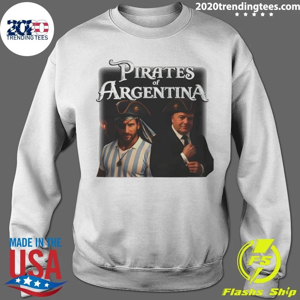 Messi Vs Gianni Infantino Pirates Of Argentina Soccer World Cup 2026 Meme Shirt