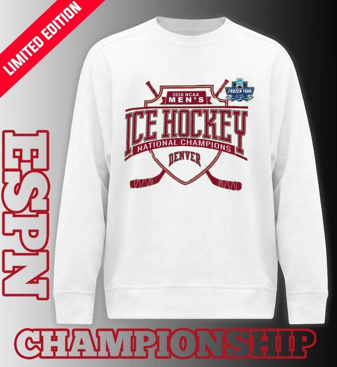 Denver Pioneers 2026 NCAA Men’s Ice Hockey National Champions T-Shirt
