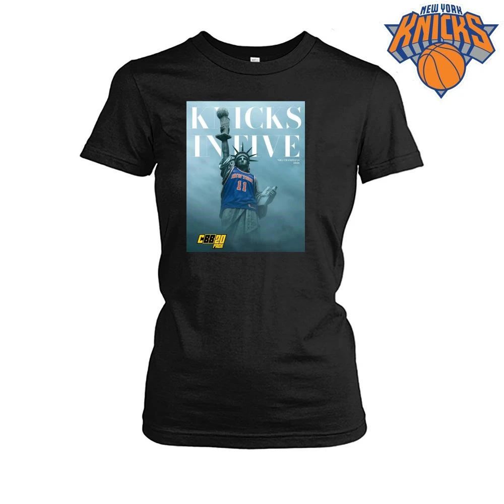 Statue of Liberty Knicks In Five 2026 NBA Champions Shirt