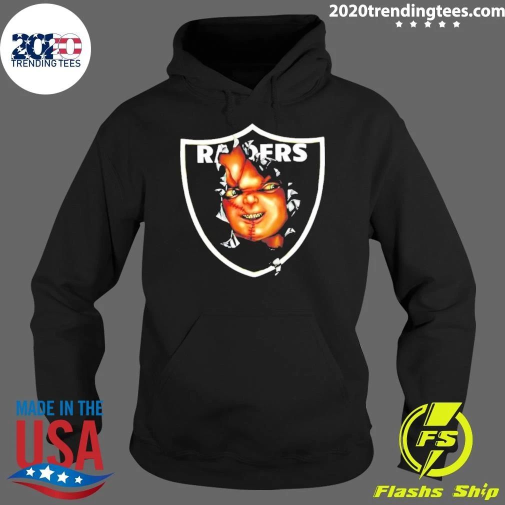 Brucedropemoff Wearing Raiders Chucky Doll Vintage Shirt