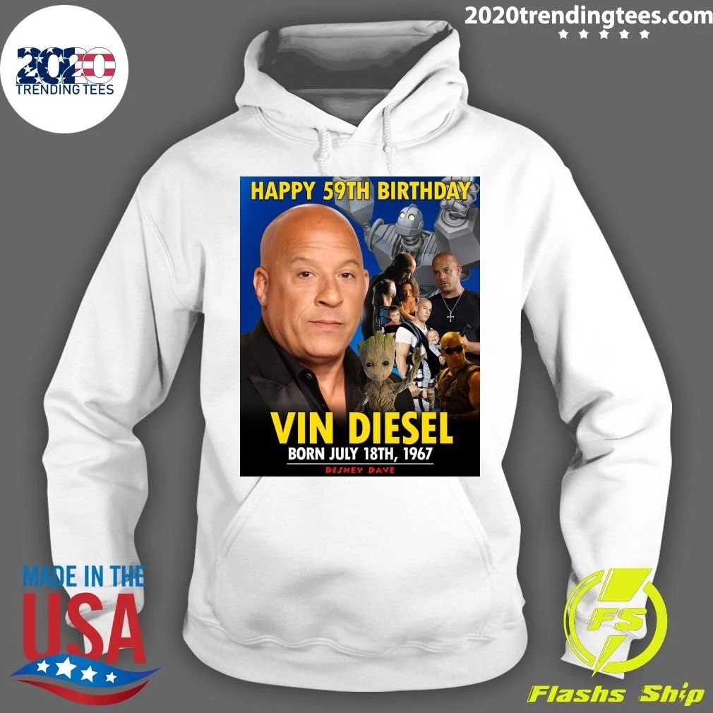 Happy 59th Birthday Vin Diesel Shirt