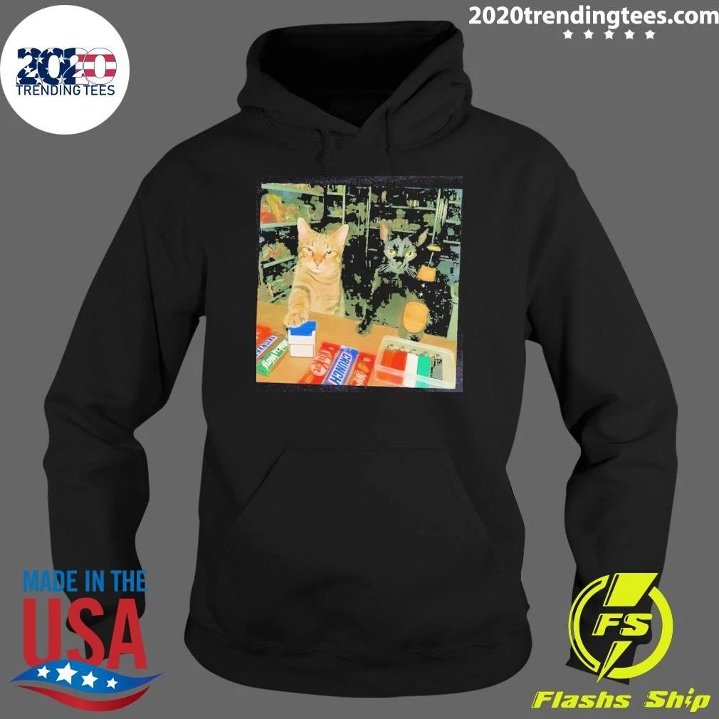 Cat At Grocery Store Funny Shirt