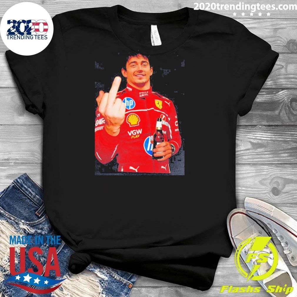 Charles Leclerc Formula 1 middle finger shirt