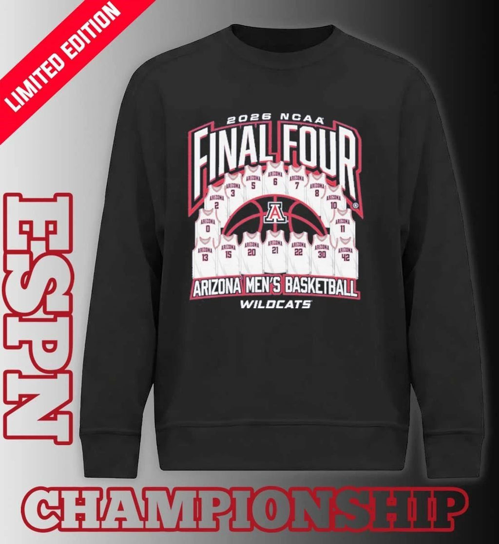 Arizona Men’s Basketball 2026 NCAA Final Four Jersey Madness T-Shirt