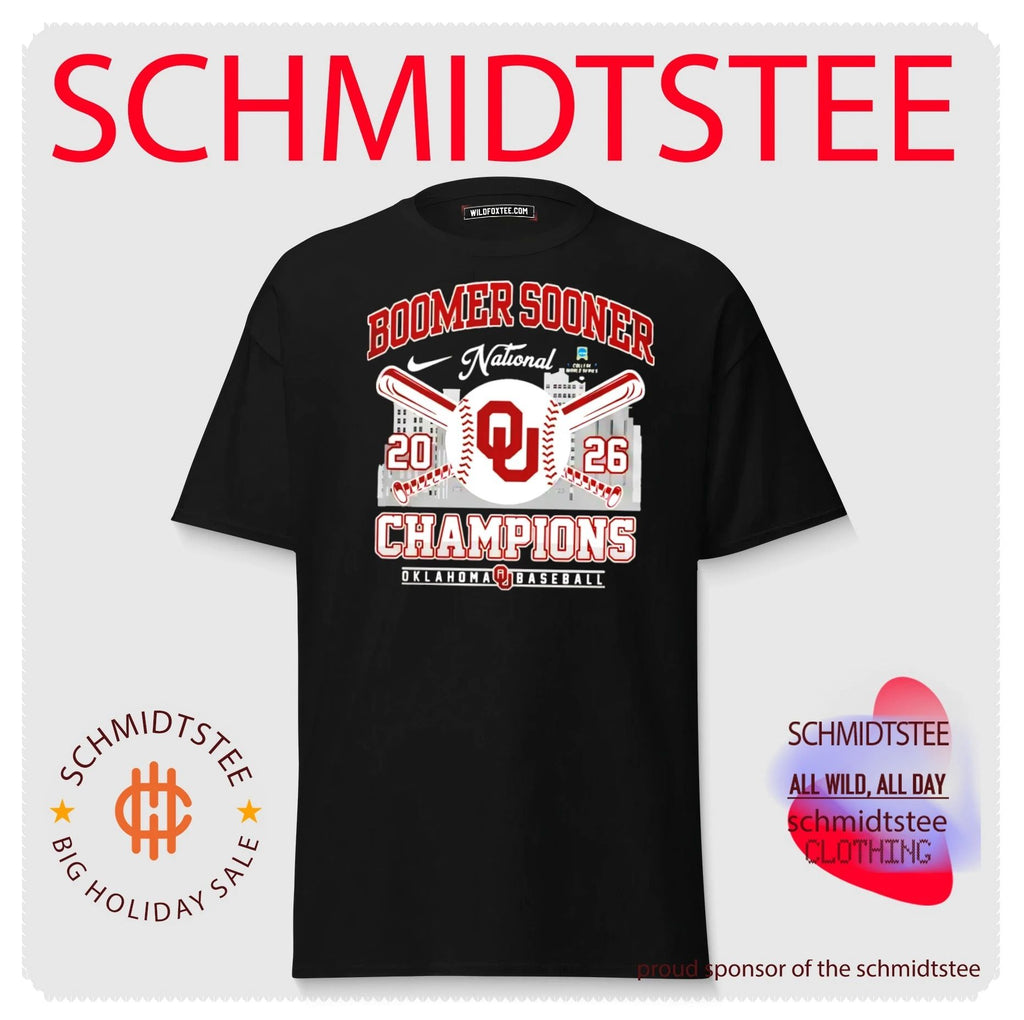 Oklahoma Sooners 2026 NCAA Baseball National Champions skyline shirt