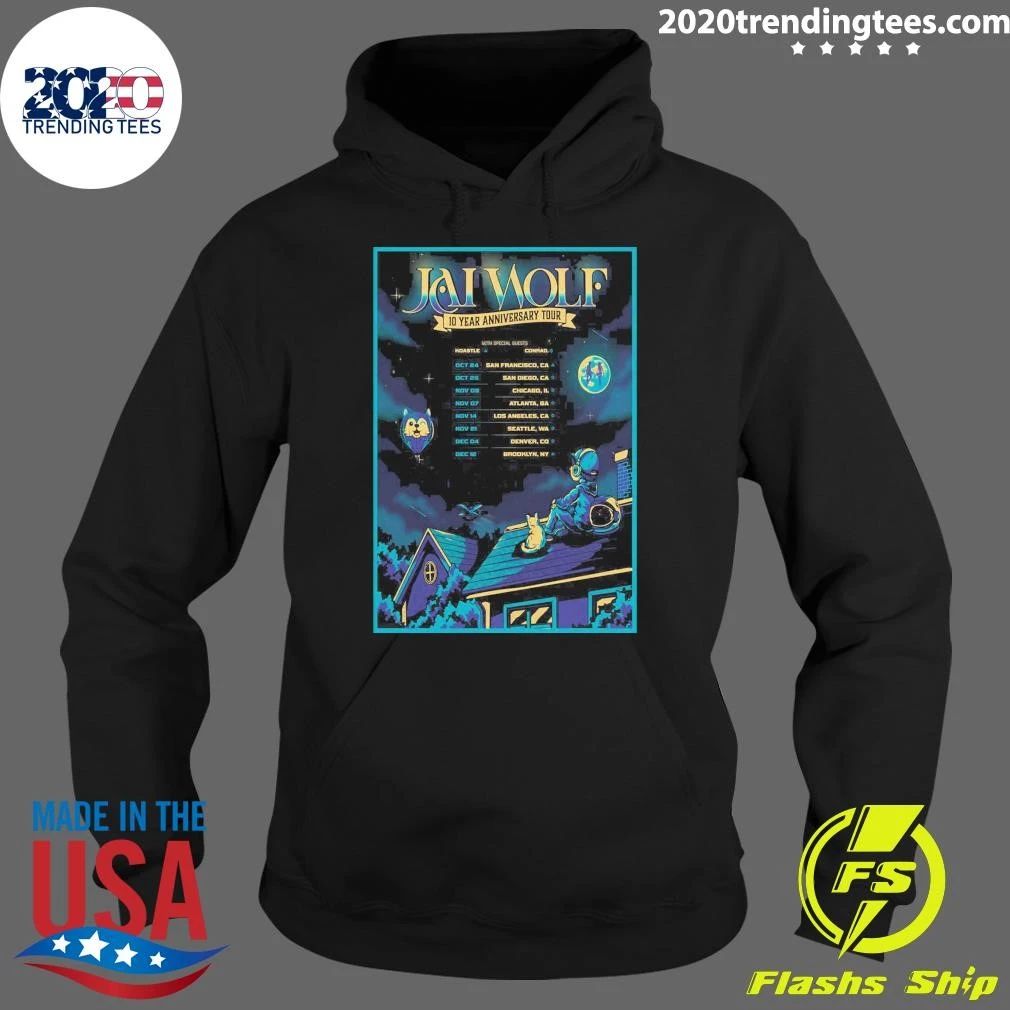 Jai Wolf 10 Year Anniversary 2026 Shows Shirt