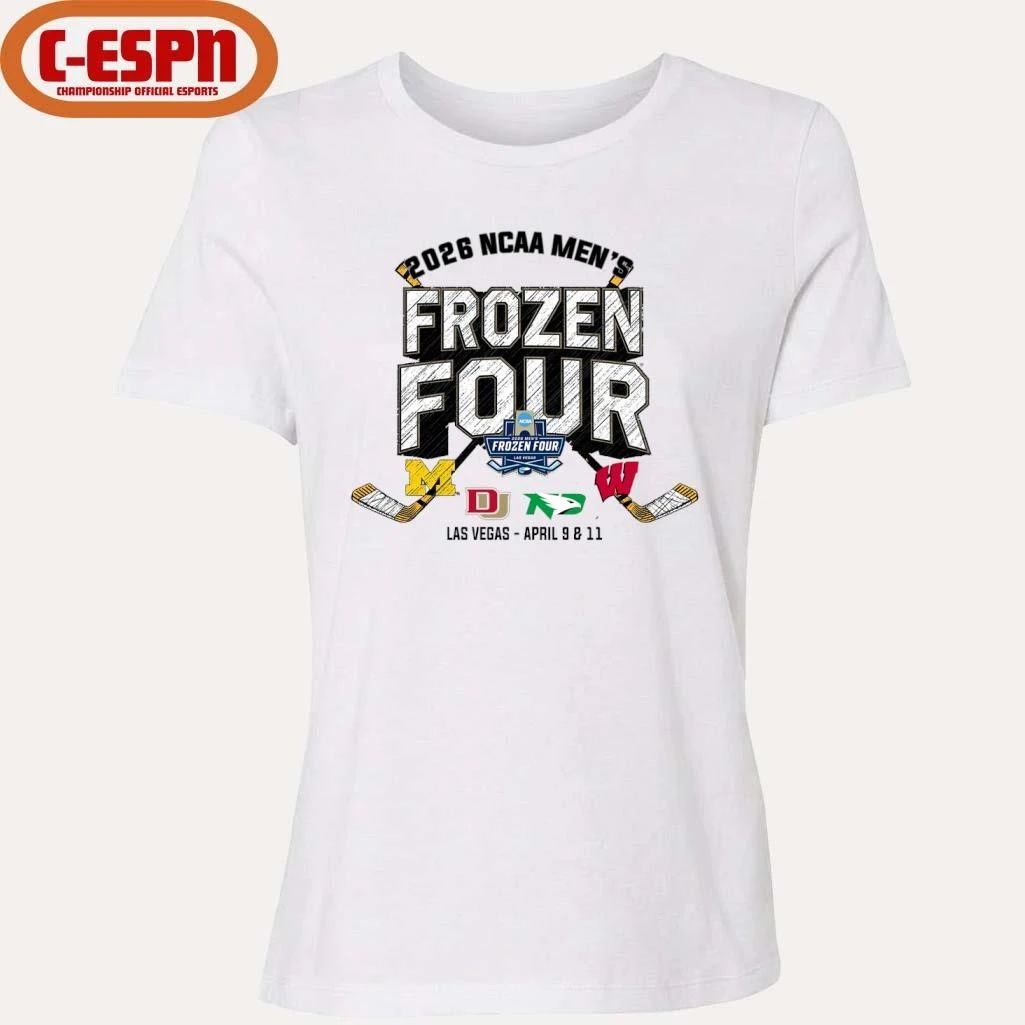 2026 NCAA DI Men’s Hockey Frozen Four – 4 Teams T-Shirt