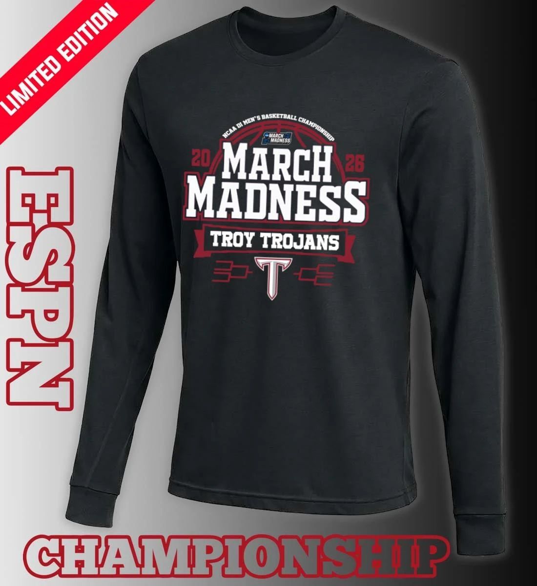 Troy Trojans Tigers March Madness 2026 NCAA DI Men’s Basketball Tournament T-Shirt