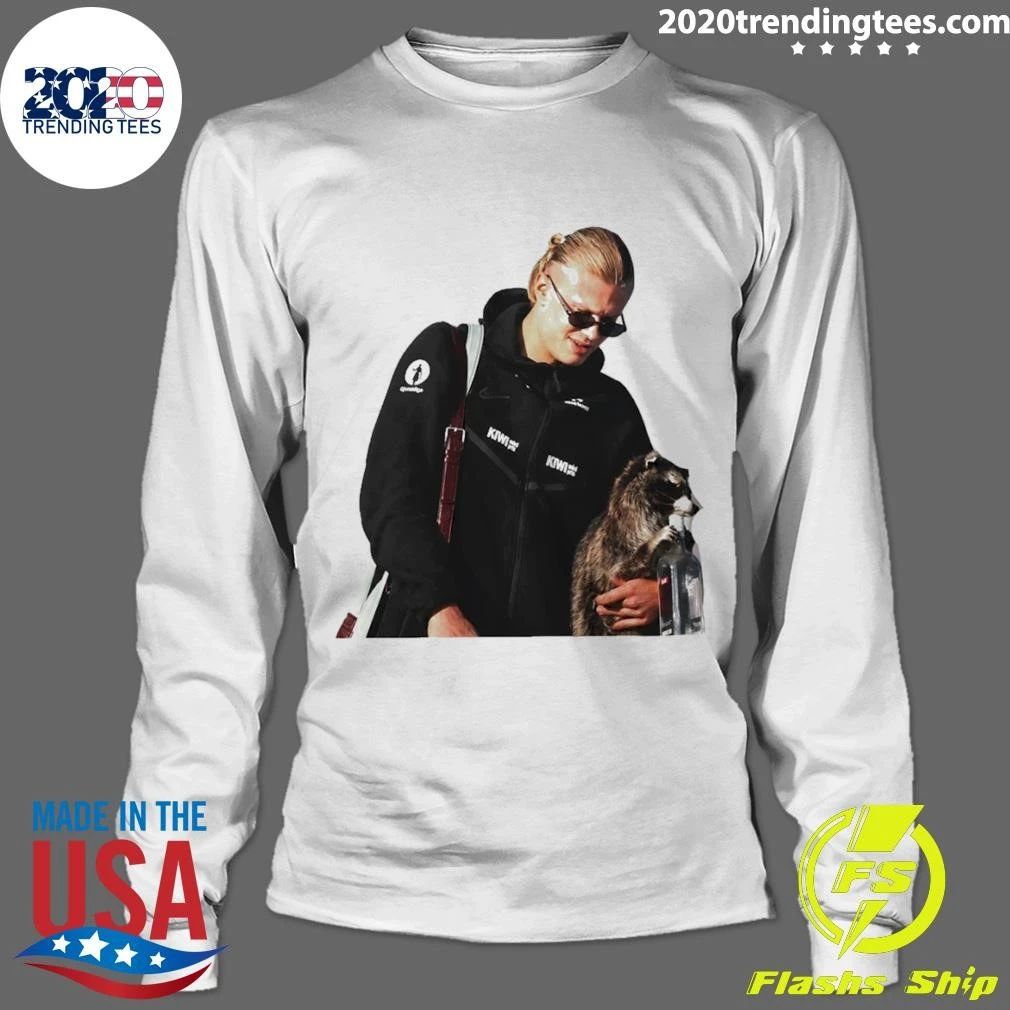Erling Haaland Hug Raccoon Norway Soccer World Cup 2026 Meme Shirt