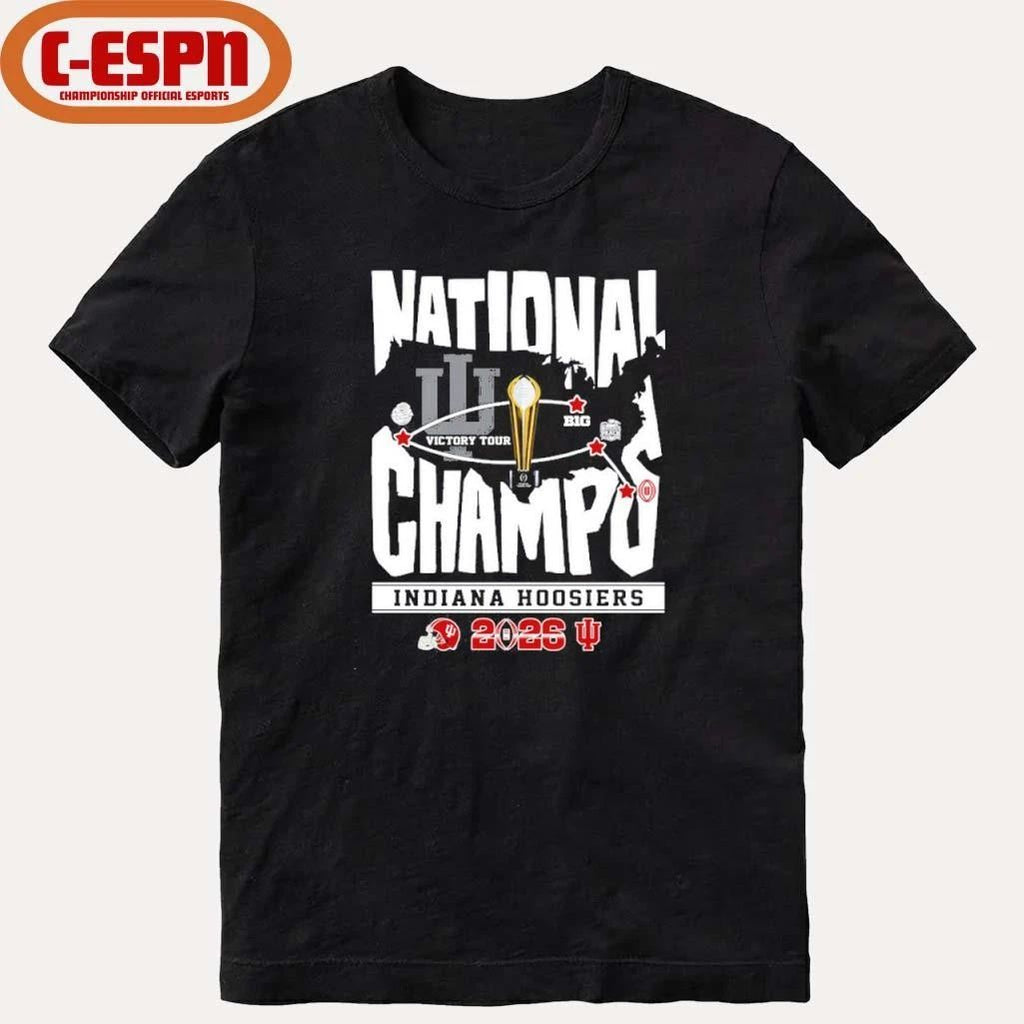 IU Football National Champions Victory Tour Shirt