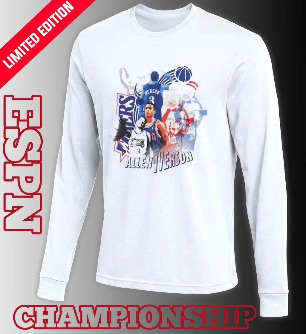 Allen Iverson Philadelphia 76ers Vintage Player 2026 T-Shirt