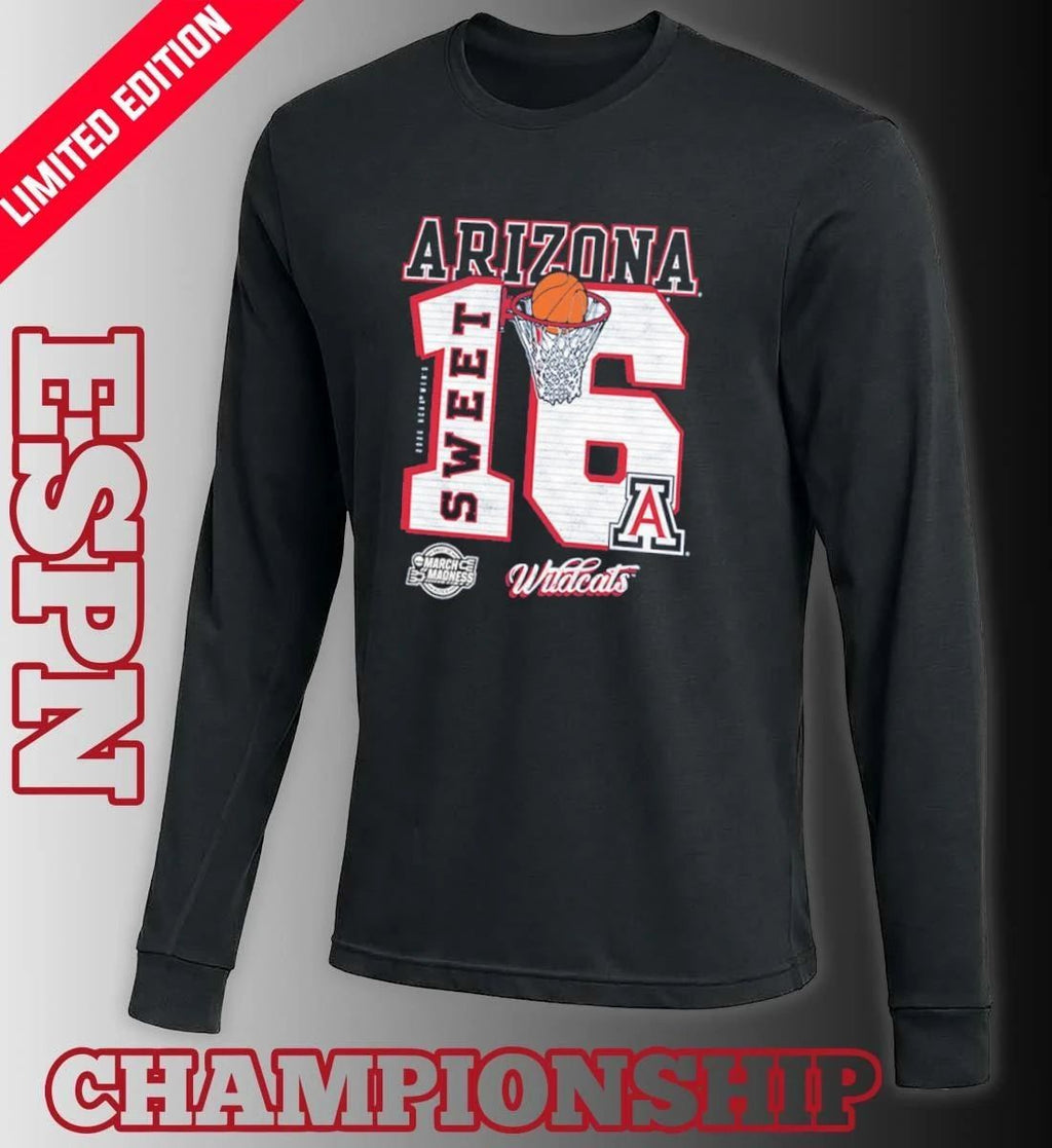 Arizona Wildcats 2026 NCAA March Madness Sweet 16 Bound Shirt