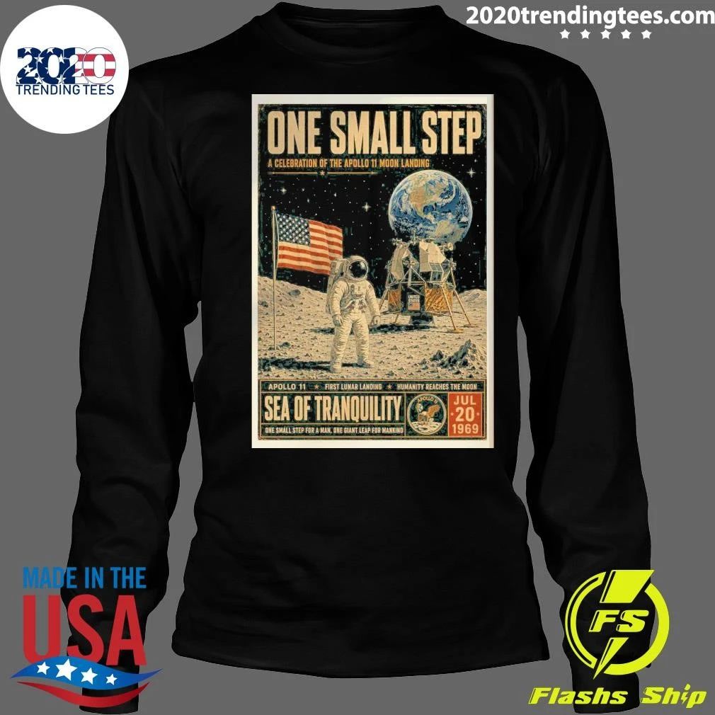 Apollo 11 Moon Landing One Small Step Wall Vintage NASA July 20, 1969 Shirt