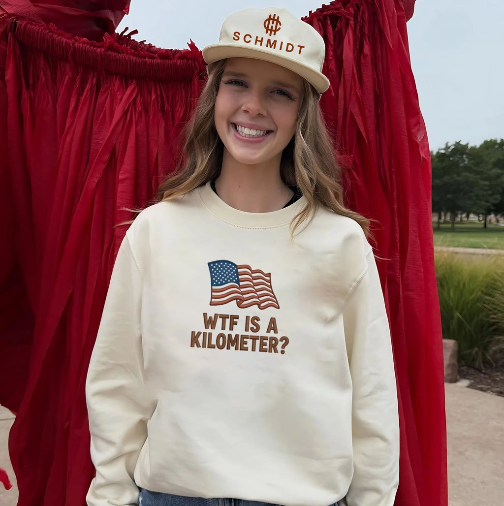 Wtf Is a Kilometer American Flag Imperial System shirt