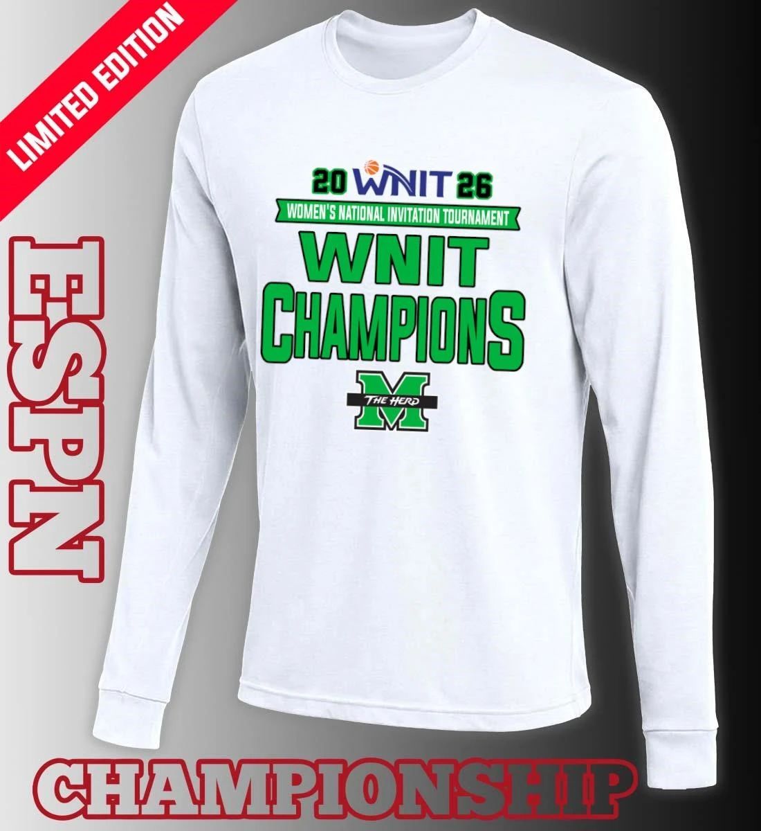 Marshall University Women’s Basketball 2026 WNIT Champions T-Shirt