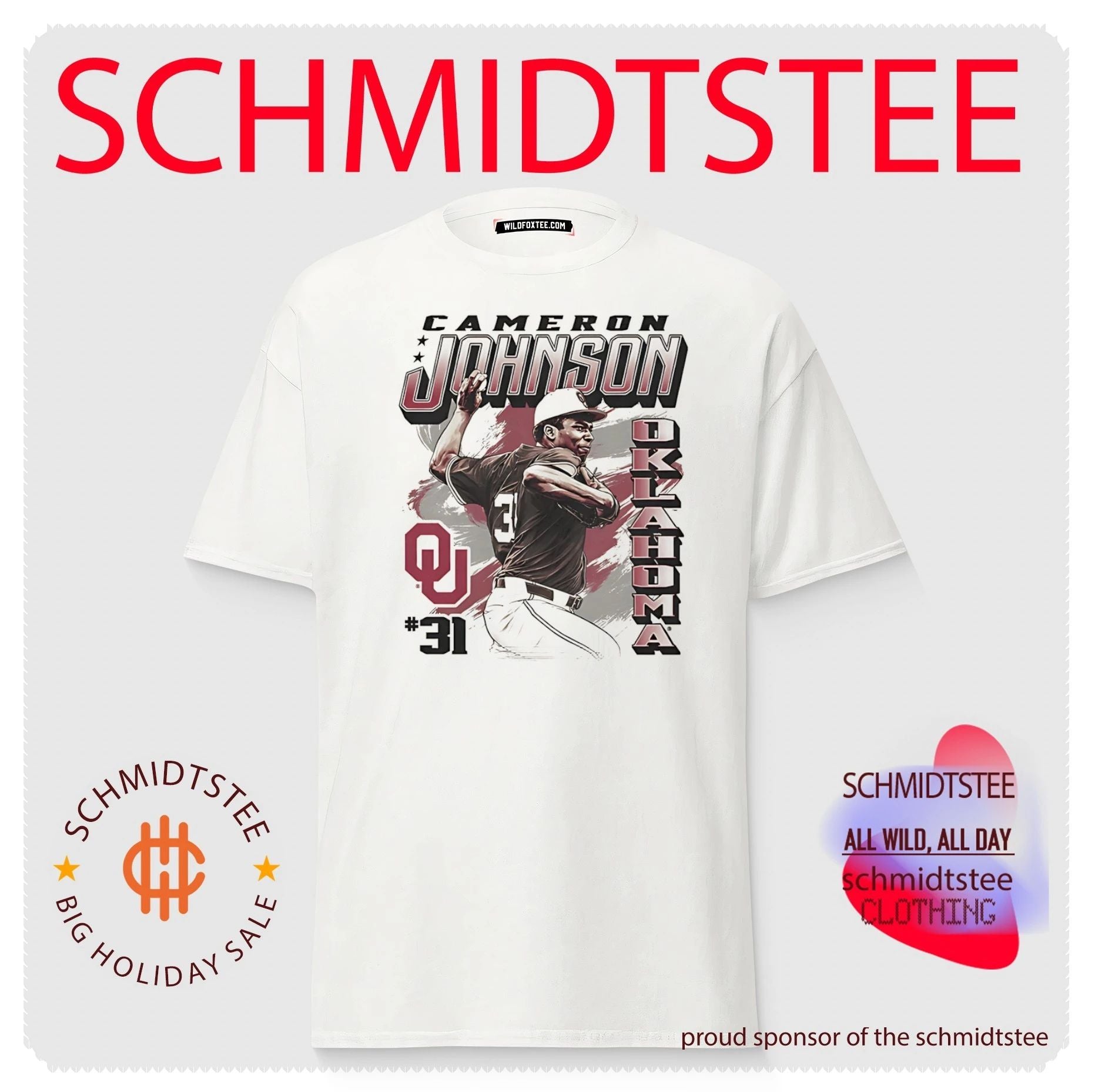Oklahoma Sooners Cameron Johnson number 31 vintage shirt