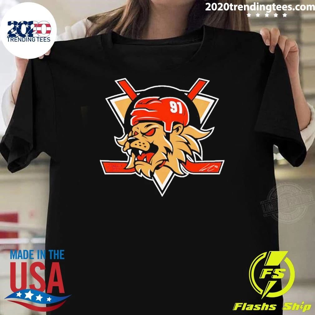 Leo Carlsson Anaheim Ducks Lion shirt