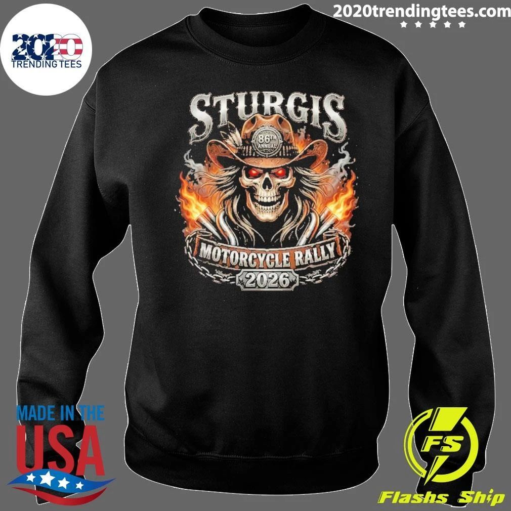 Sturgis Motorcycle Rally Cowboy Skull 86th Anniversary 2026 Shirt