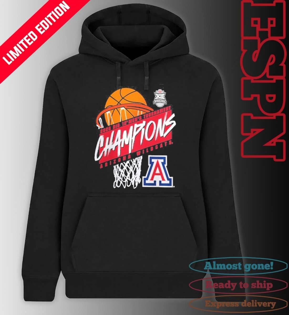 Arizona Men’s Basketball Big 12 Tournament Champions T-Shirt